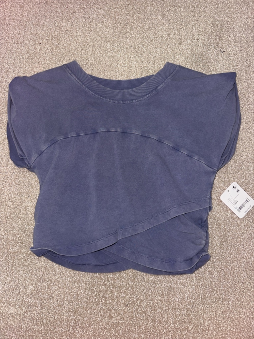 FP Movement by Free People Slate Blue Cropped Tee